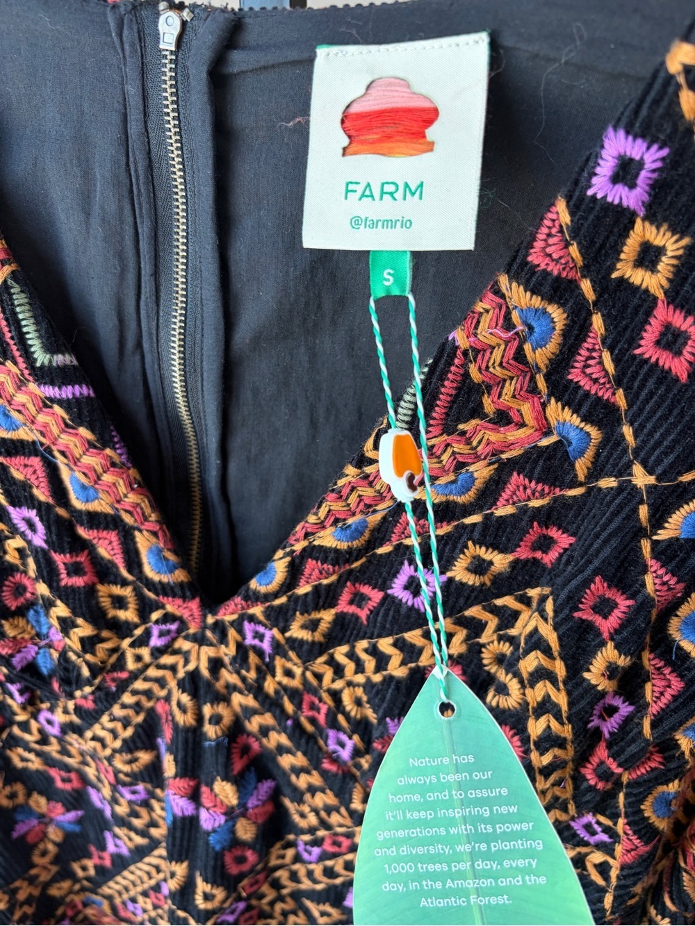 Farm Rio: Embroidered Corduroy
Puff Sleeve Mini Dress - Picture 7 of 15